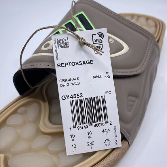 Adidas Originals Reptossage Slide Men\'s Size 10 Brown Tan Slip On Sandals GY4552 main image 8